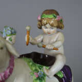 Figurengruppe "Bacchant auf Schafbock mit zwei Amo… - Foto 2