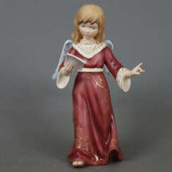 "Engel mit Notenblatt" - Kaiserporzellan, polychro…