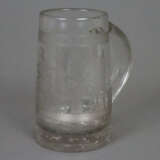 Bierhumpen mit Luftblasen - um 1800, dickwandiges … - Foto 1