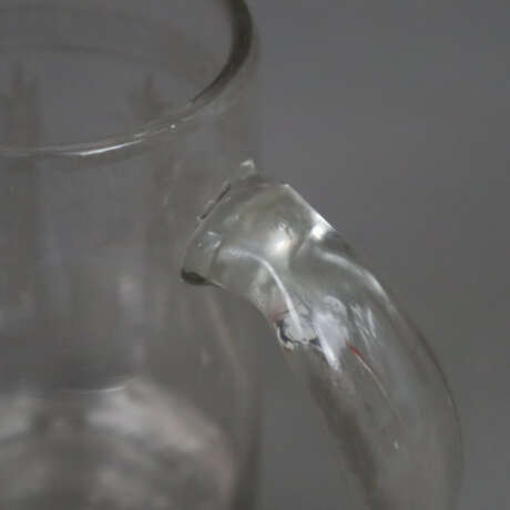 Bierhumpen mit Luftblasen - um 1800, dickwandiges … - Foto 2