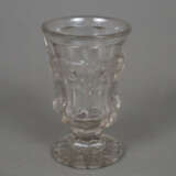 Fußbecher - Böhmen um 1900, farbloses Glas, konisc… - Foto 1