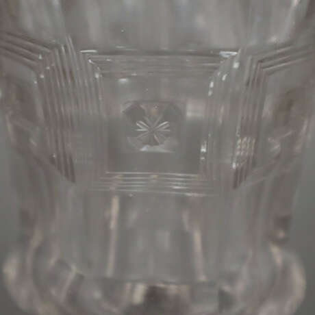 Fußbecher - Böhmen um 1900, farbloses Glas, konisc… - Foto 2