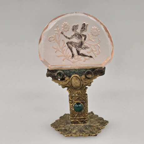 Zierobjekt - wohl Böhmen um 1900, rosa eingefärbte… - Foto 2