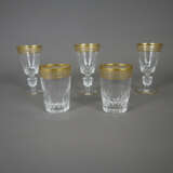 Fünf prunkvolle Goldrandgläser - Josephinenhütte 2… - Foto 1