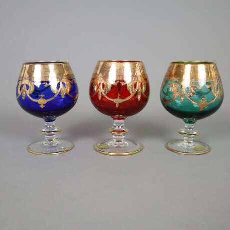 Drei Brandygläser - Interglass Italien, ARTE ITALI… - Foto 1 Drei Brandygläser - Interglass Italien, ARTE ITALI… - Foto 1