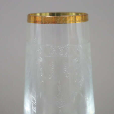 Sechs Sektflöten - 20. Jh., Bohemia Crystal, farbl… - Foto 2