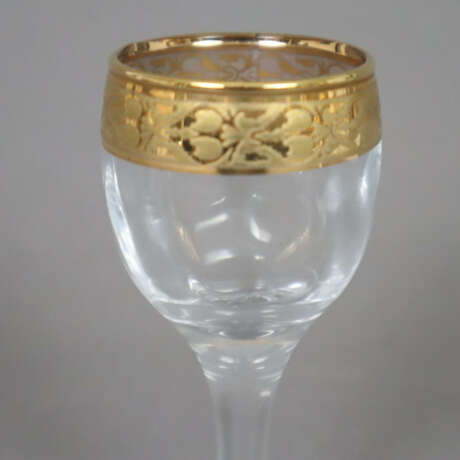 Sechs Likörgläser - 20. Jh., farbloses Glas, Mündu… - Foto 2 Sechs Likörgläser - 20. Jh., farbloses Glas, Mündu… - Foto 2