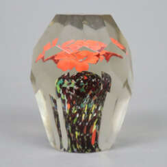 Paperweight - 20. Jh., leicht getönter Glaskorpus,…