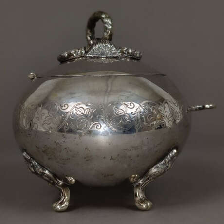 Biedermeier-Zuckerdose mit Knotengriff - Silber ge… - Foto 2 Biedermeier-Zuckerdose mit Knotengriff - Silber ge… - Foto 2