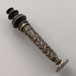 Filigranes Petschaft - Silber, zum linsenförmigen …