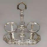 Essig-Öl-Menage - Silbergestell 835/000, geglieder… - Foto 2