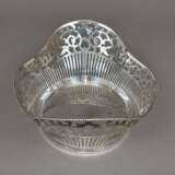 Korbschale - 835er Silber, passig ovale Form, durc… - Foto 2