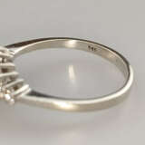 14K-Brillantring - Weißgold 585/000, gestempelt, m… - photo 2