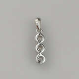 18K-Diamantanhänger - Weißgold 750/000, Anhänger b… - photo 2