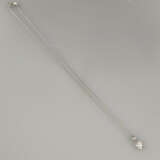 18K-Diamantanhänger an zarter Kette - Weißgold 750… - фото 2