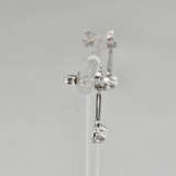Ein Paar Diamantohrstecker - Weißgold 585/000, Sic… - Foto 2