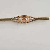 Stabbrosche mit Diamantbesatz- Gelb-/Rotgold 585/0… - Foto 1