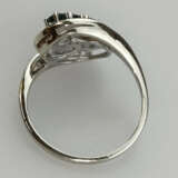 Filigraner Goldring mit Saphiren und Diamanten - W… - Foto 2