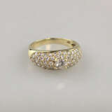 Diamantring - Gelbgold 585/000, zentraler Diamant … - photo 2