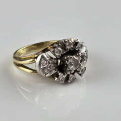 Funkelnder Diamantring - Gelb-/Weißgold 585/000 (1…