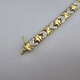 18K-Gliederarmband mit Diamanten - Gelb-/ Weißgold… - photo 2