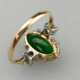 Jadering mit Diamanten - Gelb-/Weißgold 585/000 (1… - photo 2
