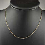 Filigrane 18K-Goldkette mit bunten Saphiren - Gelb… - фото 1