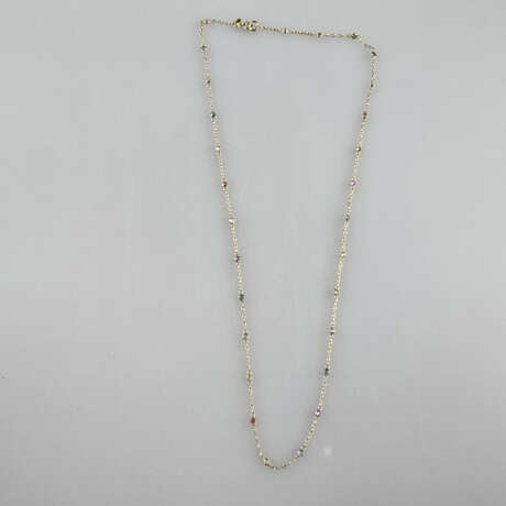 Filigrane 18K-Goldkette mit bunten Saphiren - Gelb… - фото 2 Filigrane 18K-Goldkette mit bunten Saphiren - Gelb… - фото 2