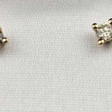 Paar 18K-Ohrstecker mit Diamanten - Roségold 750/0… - photo 1