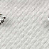 Paar 18K-Ohrstecker mit Diamanten - Weißgold 750/0… - фото 1