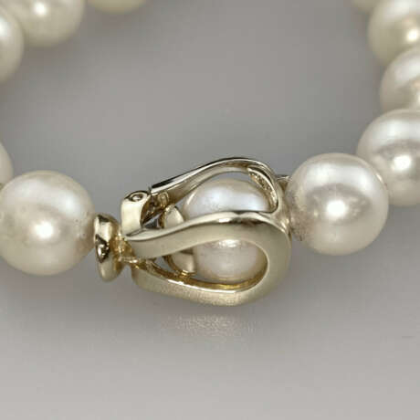 Perlencollier mit Goldverschluss - Zuchtperlenkett… - фото 2