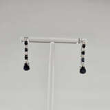 Ein Paar Saphir-/Diamant-Ohrhänger - Weißgold 585/… - фото 1