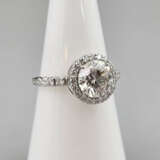 Diamantring in Weißgold - 585/000 (14 K), zentrale… - фото 1