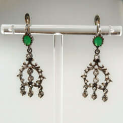 Paar Chandeliers im Rokoko-Stil - Sterling Silber …