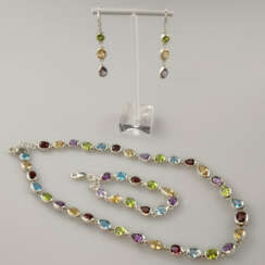 Farbenfrohes Schmuckset - 3-tlg: Collier, Armband,…