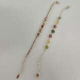 Zwei Turmalinarmbänder - Silber vergoldet, 1x gest… - фото 1