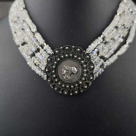 Mondstein-Collier mit Silberschließe - 5 Stränge k… - фото 2 Mondstein-Collier mit Silberschließe - 5 Stränge k… - фото 2