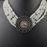 Mondstein-Collier mit Silberschließe - 5 Stränge k… - фото 2