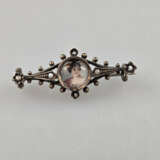 Portraitbrosche - um 1900, 935er Silber, gestempel… - фото 1