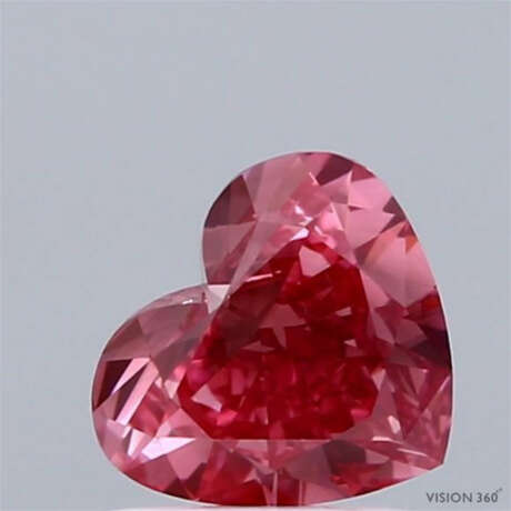 Loser Pink Herz-Diamant von 1,02 ct. mit Lasersign… - фото 1