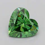 Loser grüner Herz-Diamant von 1,08 ct. mit Lasersi… - фото 1
