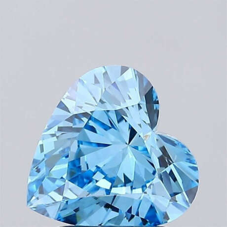 Loser blauer Herz-Diamant von 2,00 ct. mit Lasersi… - фото 1