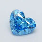 Loser Blauer Herz-Diamant von 1,01 ct. mit Lasersi… - фото 1