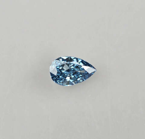 Strahlend blauer loser Pear-Diamond von 5,06 ct. m… - photo 1 Strahlend blauer loser Pear-Diamond von 5,06 ct. m… - photo 1