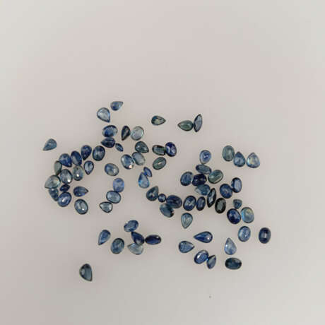 Konvolut lose Saphire - 75 Stück, insgesamt 14,75 … - фото 1