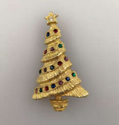 Vintage-"Christmas"-Brosche - USA, Weihnachtsbaum,…