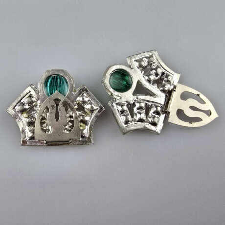 Ein Paar Vintage-Kleiderclips -1940-50er Jahre, US… - photo 2