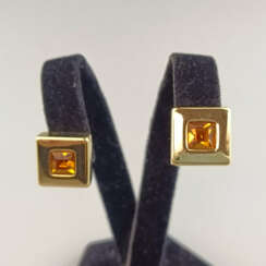 Ein paar puristische Vintage-Ohrclips - Metall ver…