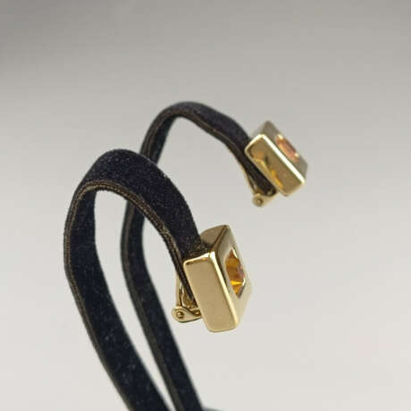 Ein paar puristische Vintage-Ohrclips - Metall ver… - Foto 2