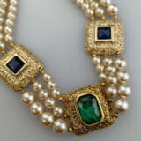 Vintage-Set aus Perlencollier und 1 Paar Ohrclips … - фото 2